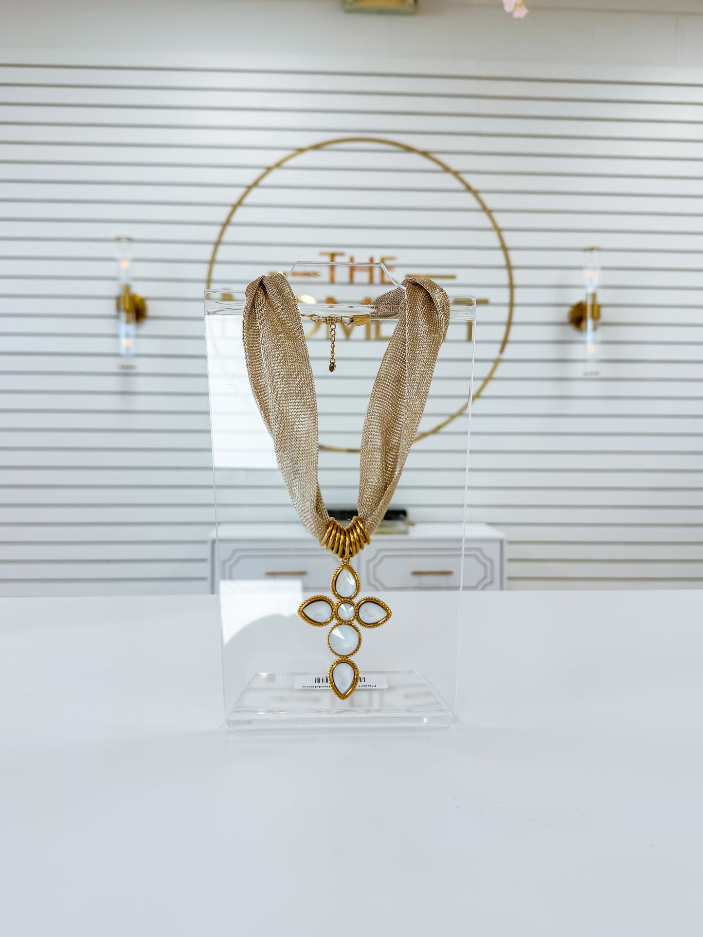 Pearl Cross Necklace