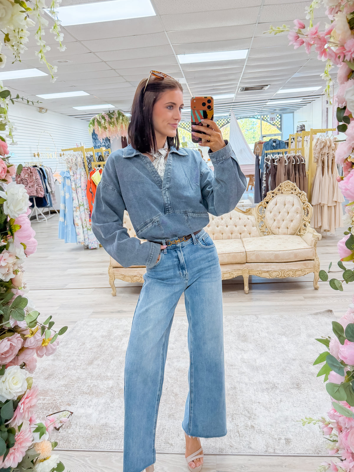 Angel Denim Top