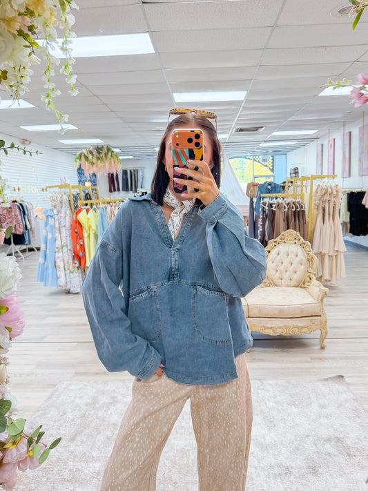 Angel Denim Top