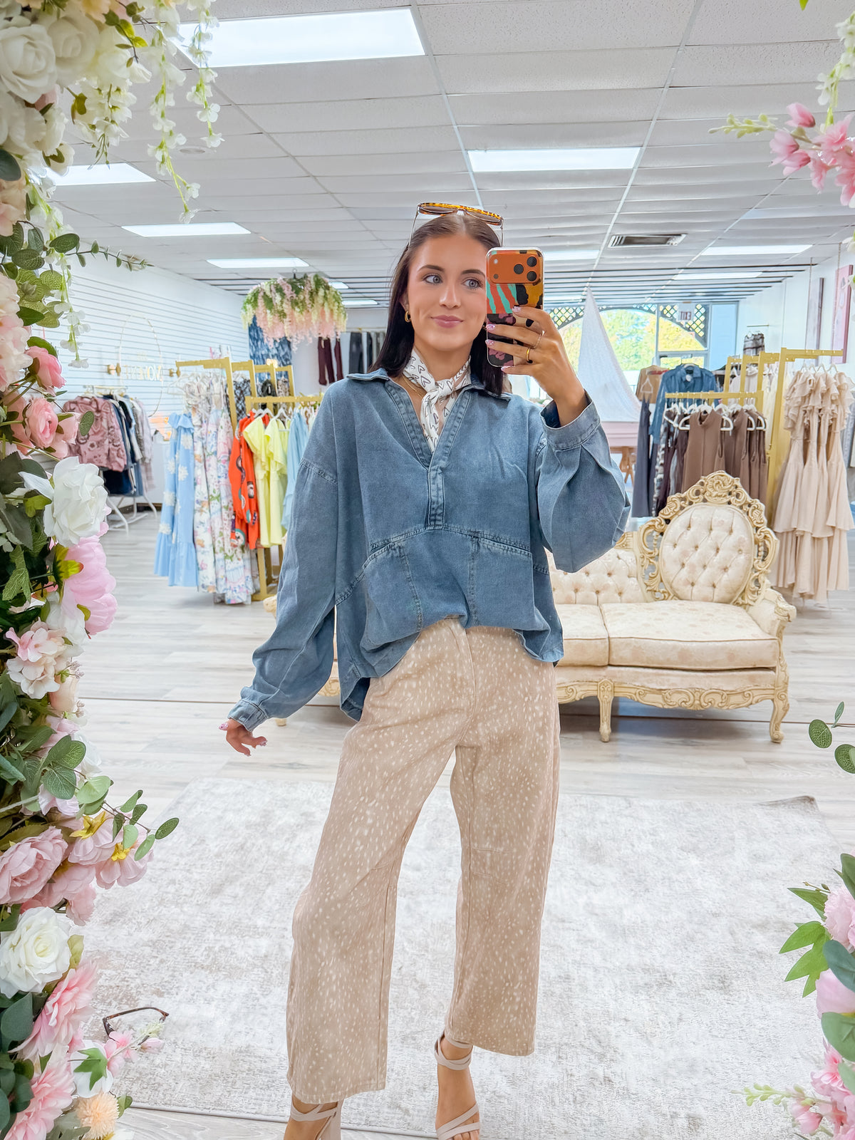 Angel Denim Top