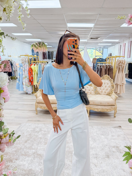 Emily Top- Blue