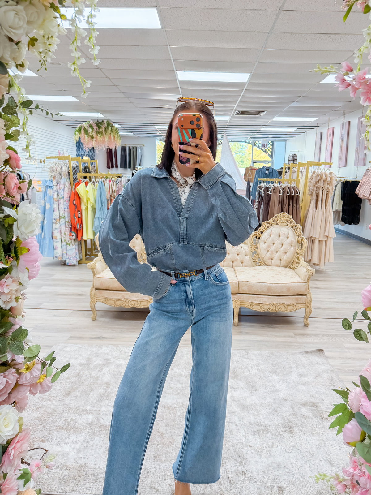 Angel Denim Top