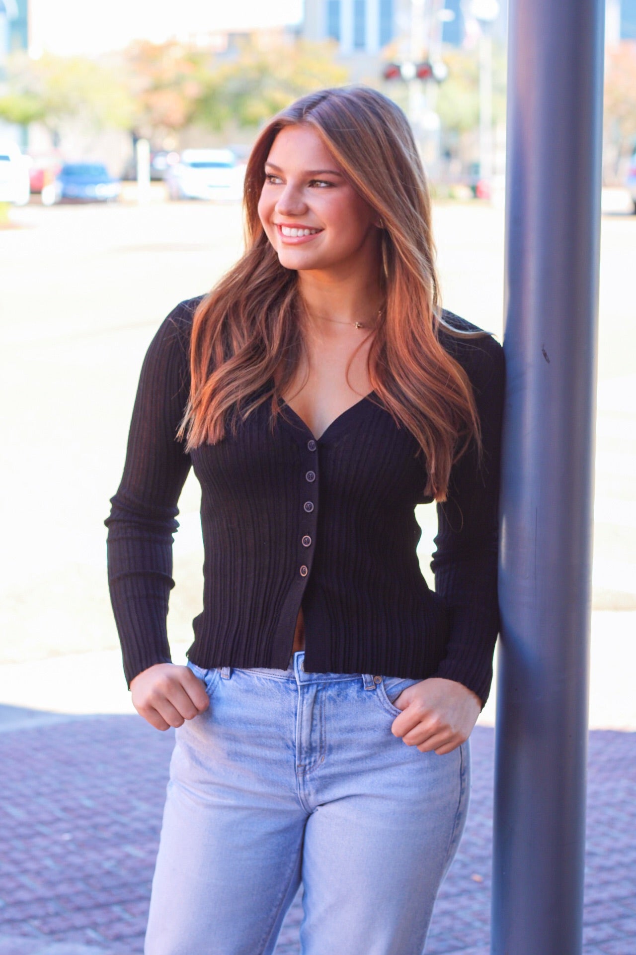 Delilah Button Top