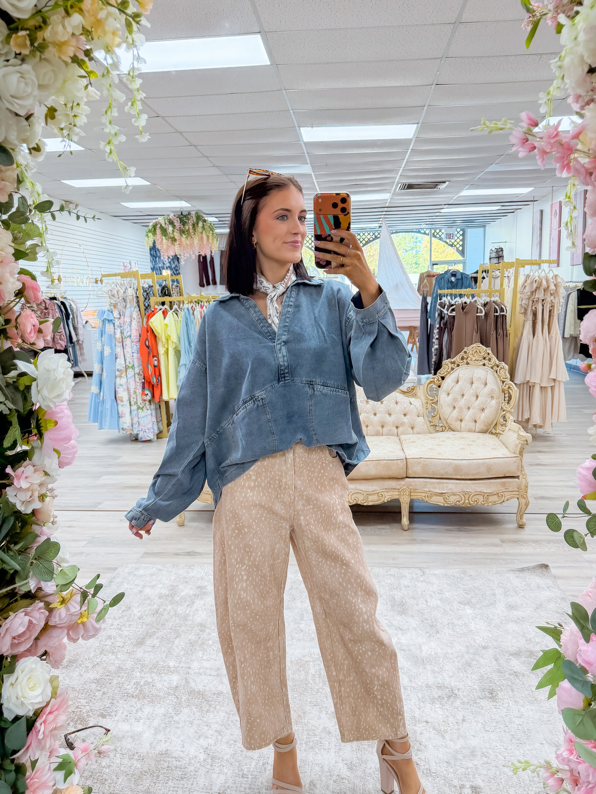 Angel Denim Top