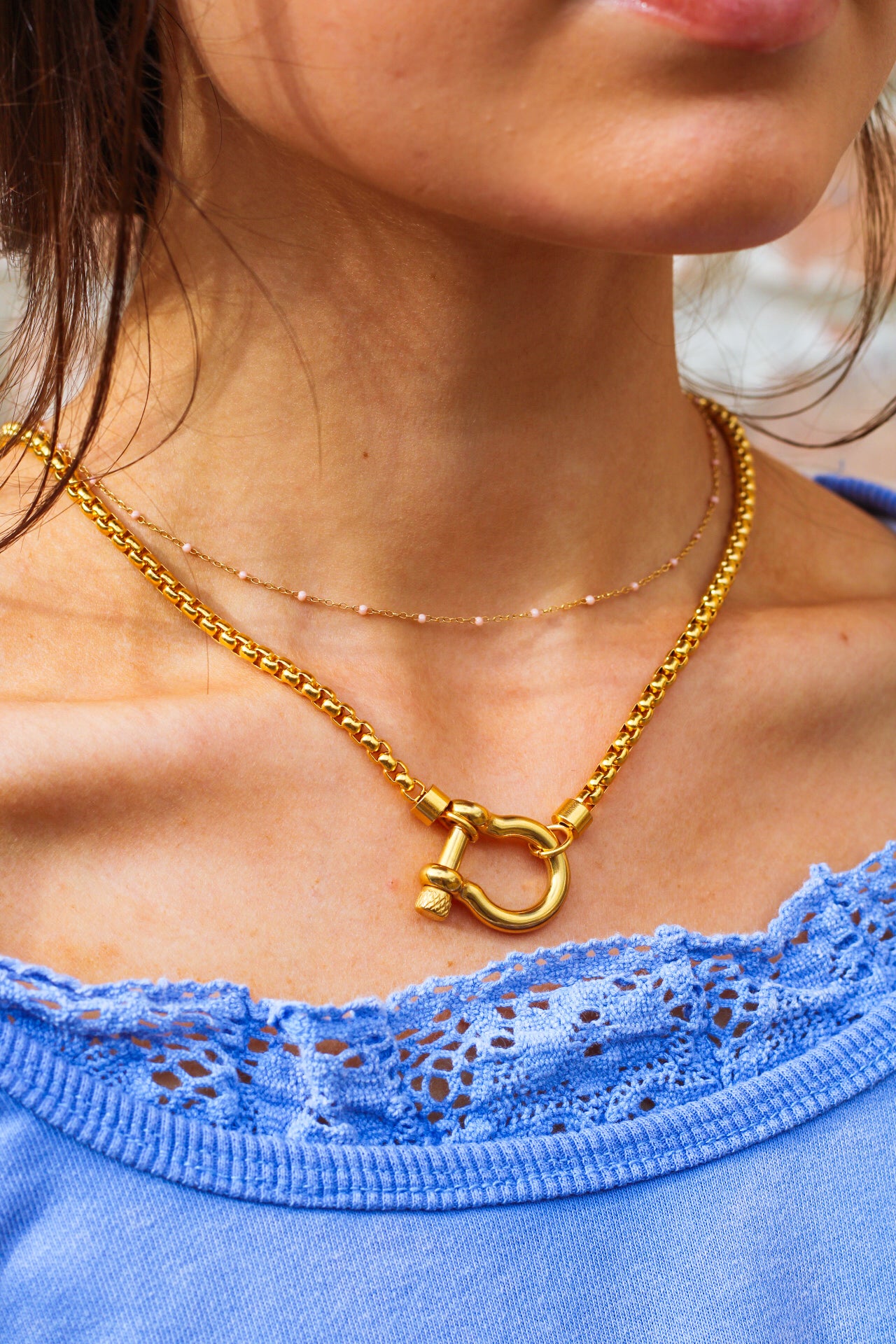 Gold Locket Necklace