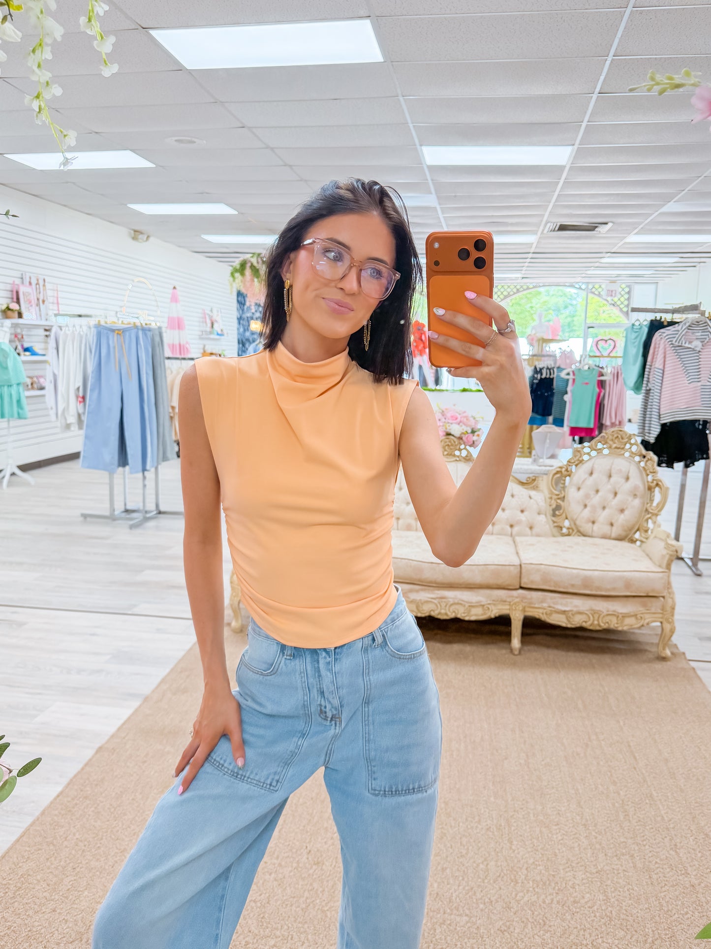 Olivia Top- Melon