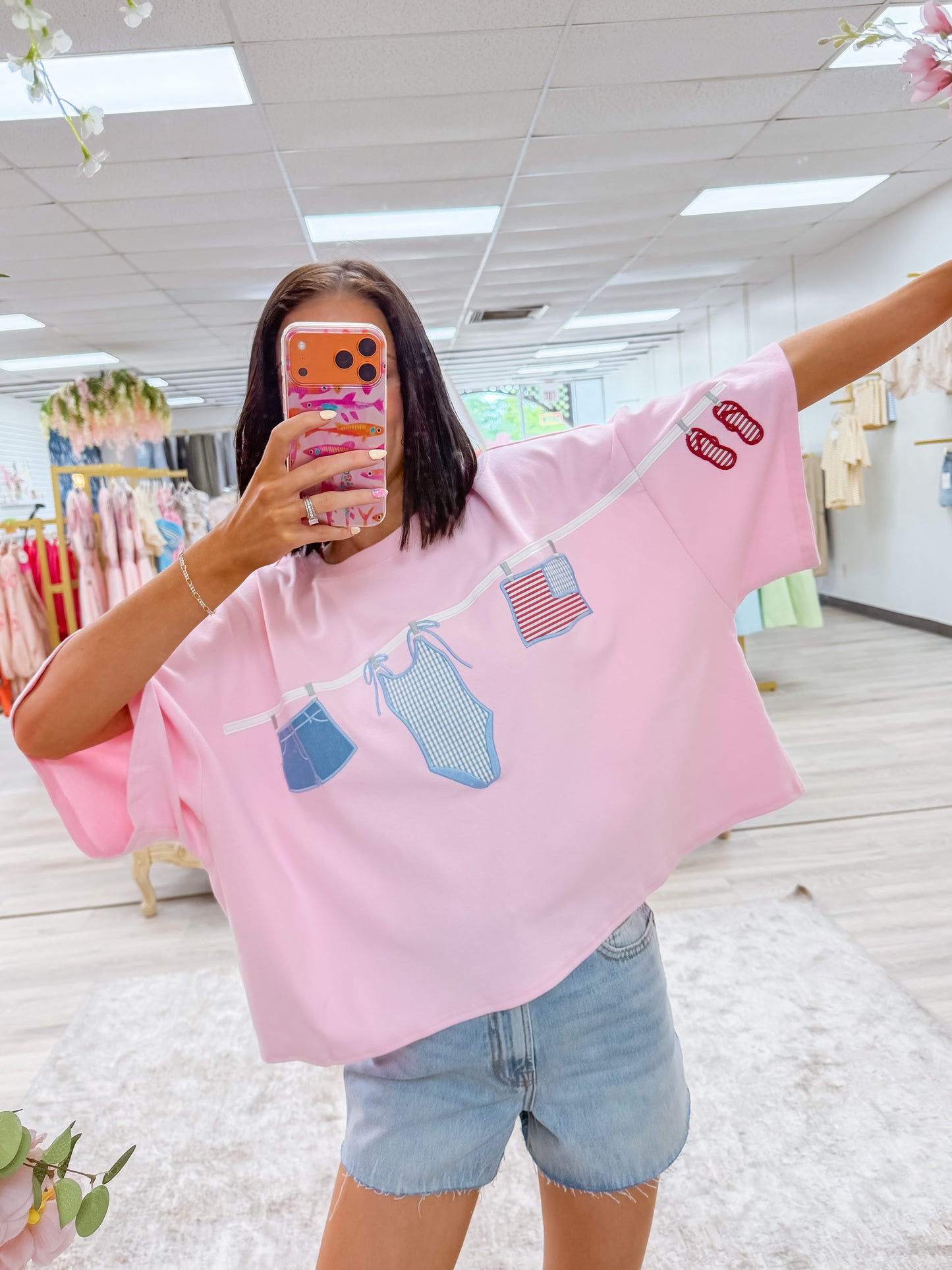 “Americana” Embroidered Tee