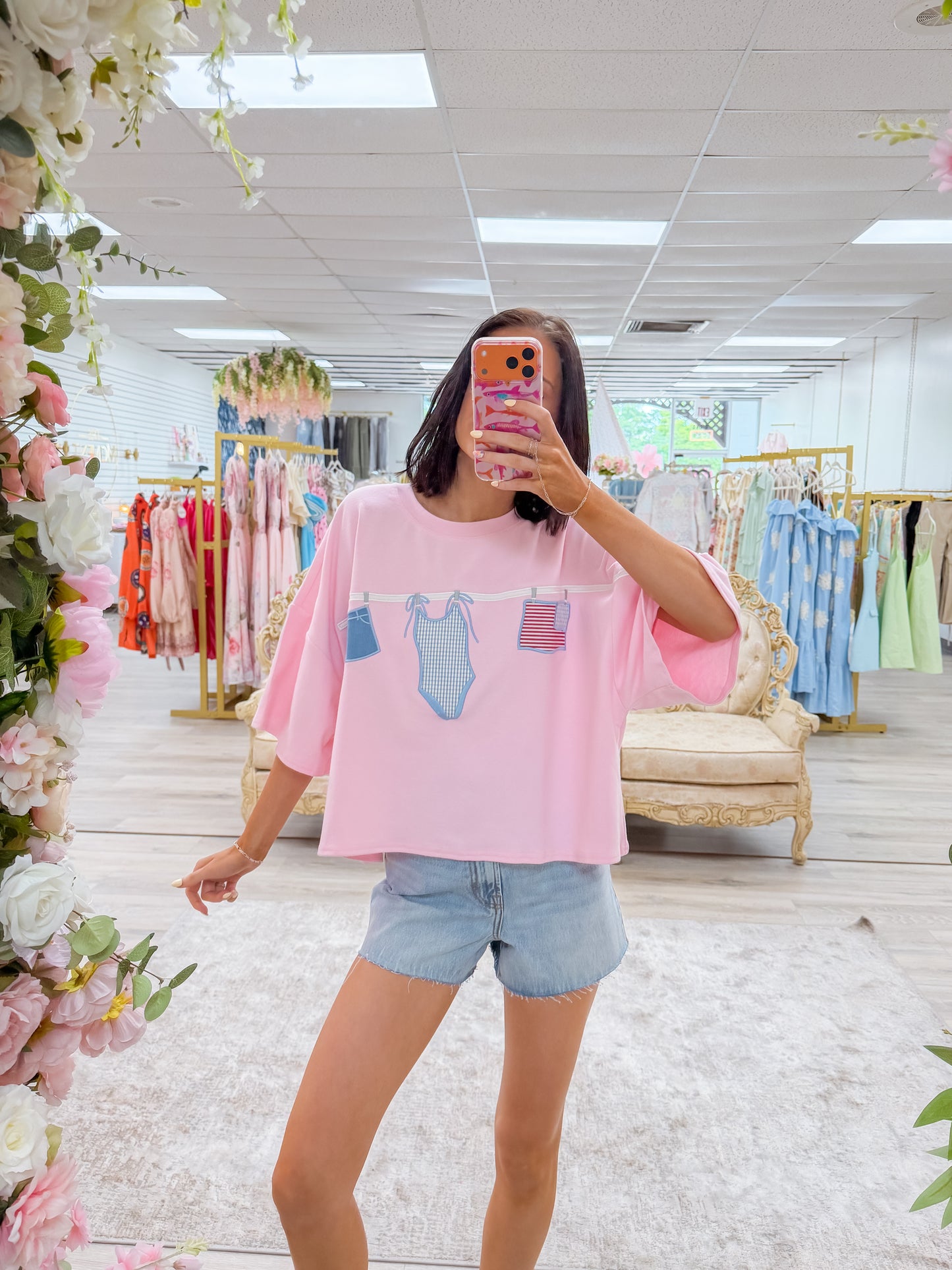 “Americana” Embroidered Tee